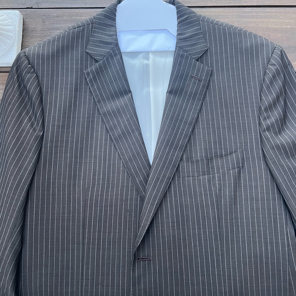 COPY - Isaia - 44R - Two Button Pinstripe Suit